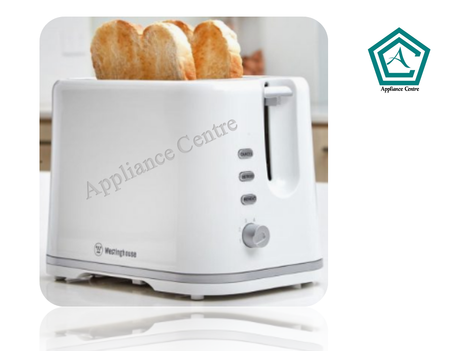 WESTINGHOUSE 2 SLICE TOASTER PLASTIC WHITE